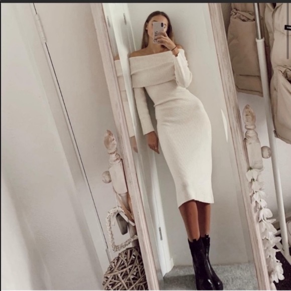 Zara Long Knit Dress - Picture 4 of 15